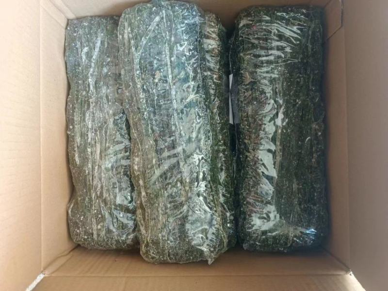 烘干海带丝，少盐无沙，含盐量3%，4倍泡发率，