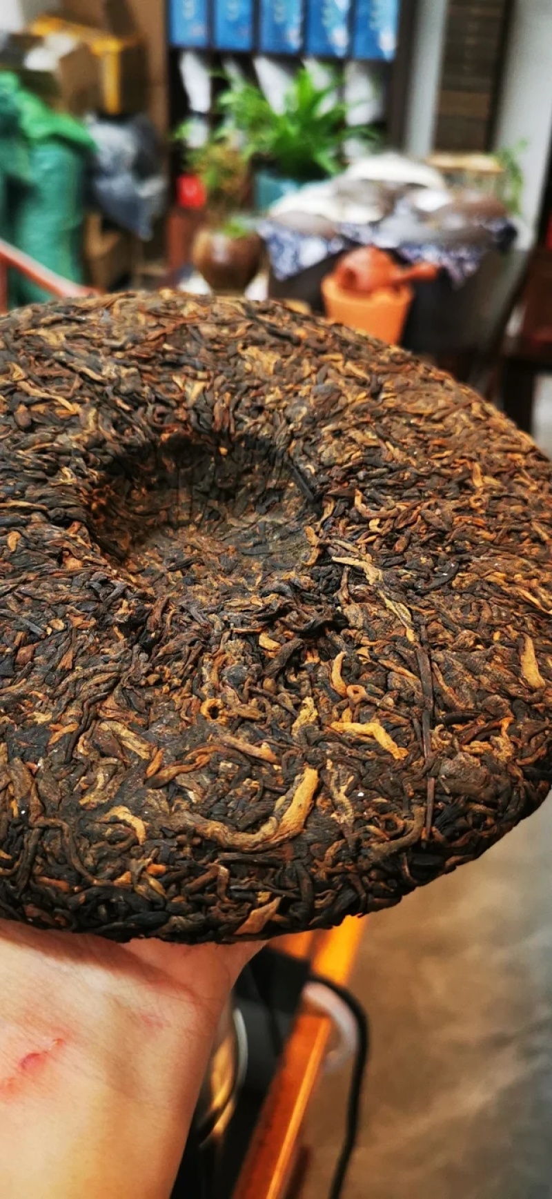 普洱茶熟茶老树熟茶，西2015年原料，2021年手工压饼