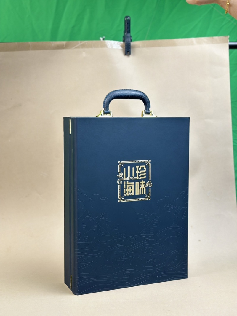 山珍海味四拼礼盒海参干送礼节日礼盒海参鱼胶灵芝