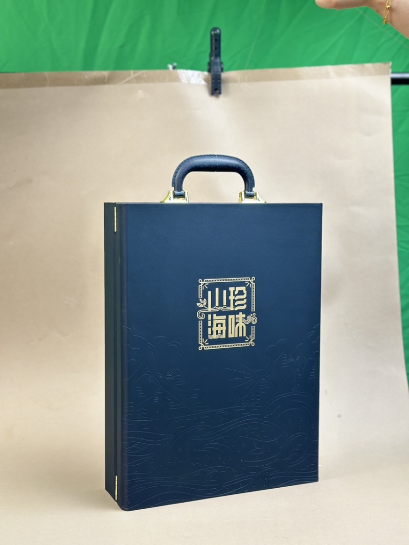 山珍海味四拼礼盒海参干送礼节日礼盒海参鱼胶灵芝