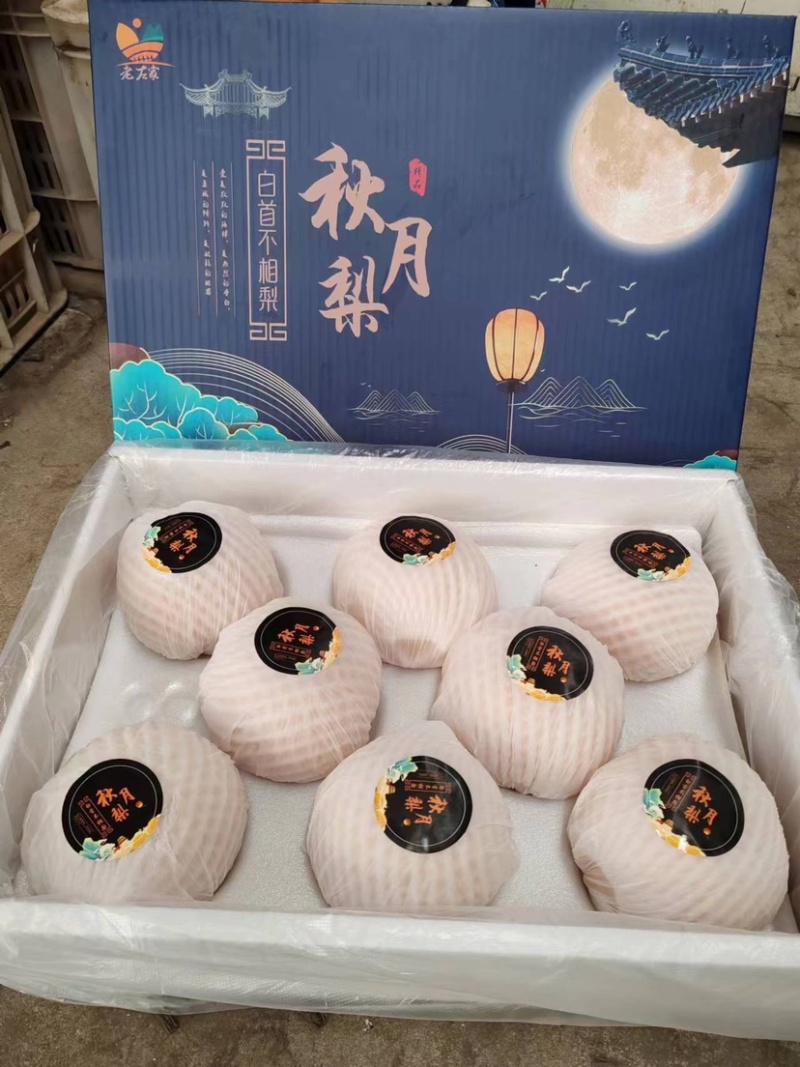 秋月梨礼盒正宗秋月梨送礼礼盒社区团购工厂福利