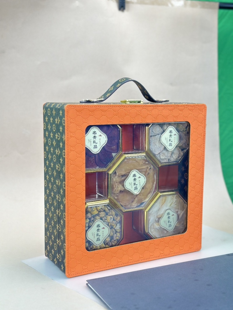 节日送礼滋补五福礼盒鱼胶礼盒