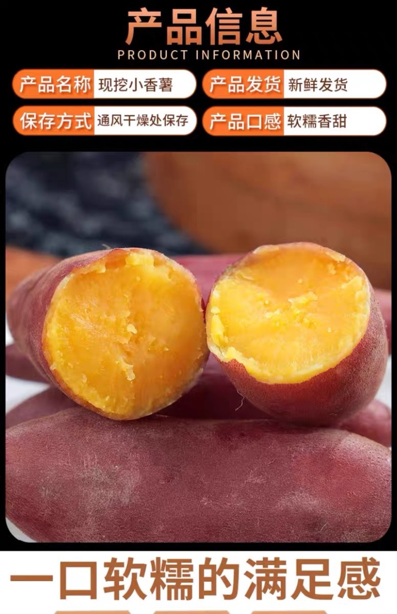 天目山小香薯正宗板栗红薯沙地新鲜农家自种番薯代发