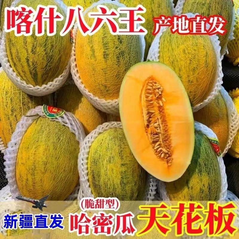 正宗新疆八六王哈密瓜产地直发甜度高诚信合作全国发货