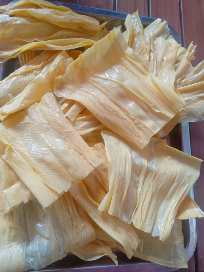 高端纯手工制作山泉水腐竹（油炸腐竹）
