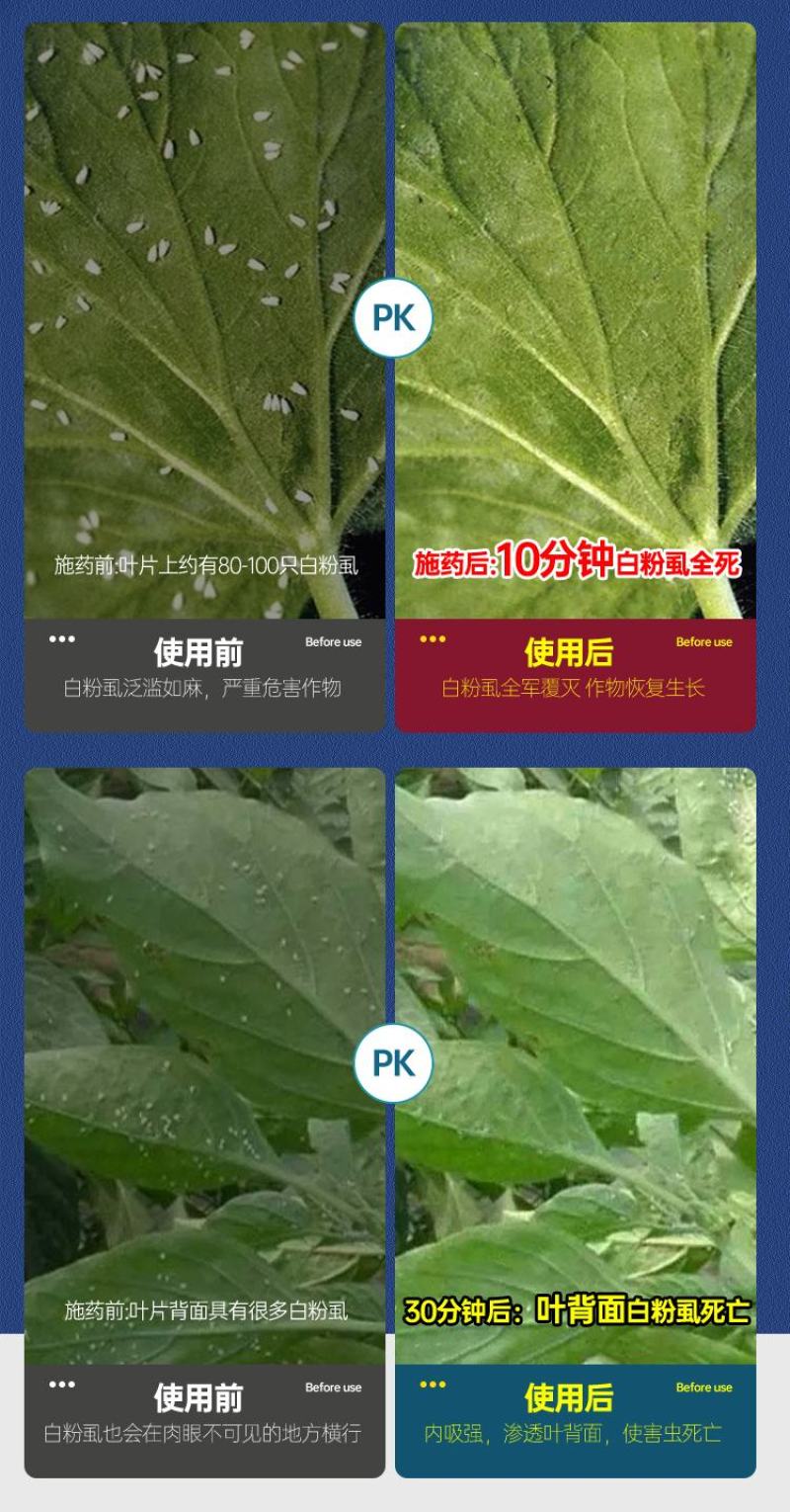 抗性白粉虱专用农药套餐20%呋虫胺啶虫脒杀虫杀卵