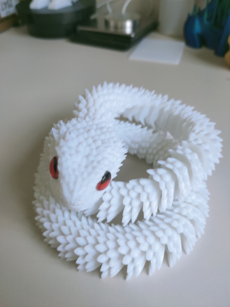 地摊火爆3D打印中国龙蛇水晶龙带翅膀水晶龙