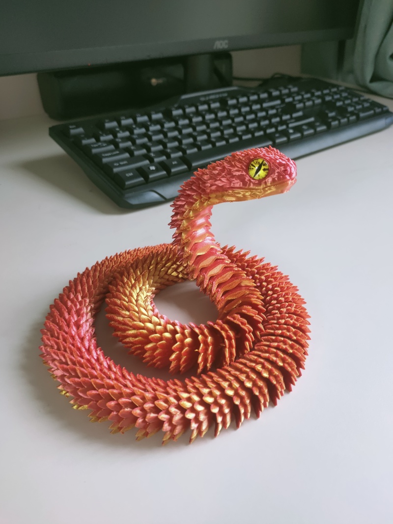 地摊火爆3D打印中国龙蛇水晶龙带翅膀水晶龙