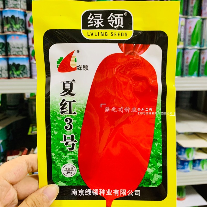 绿领夏红2号萝卜种子夏红3号萝卜种子红皮萝卜种籽耐热早熟