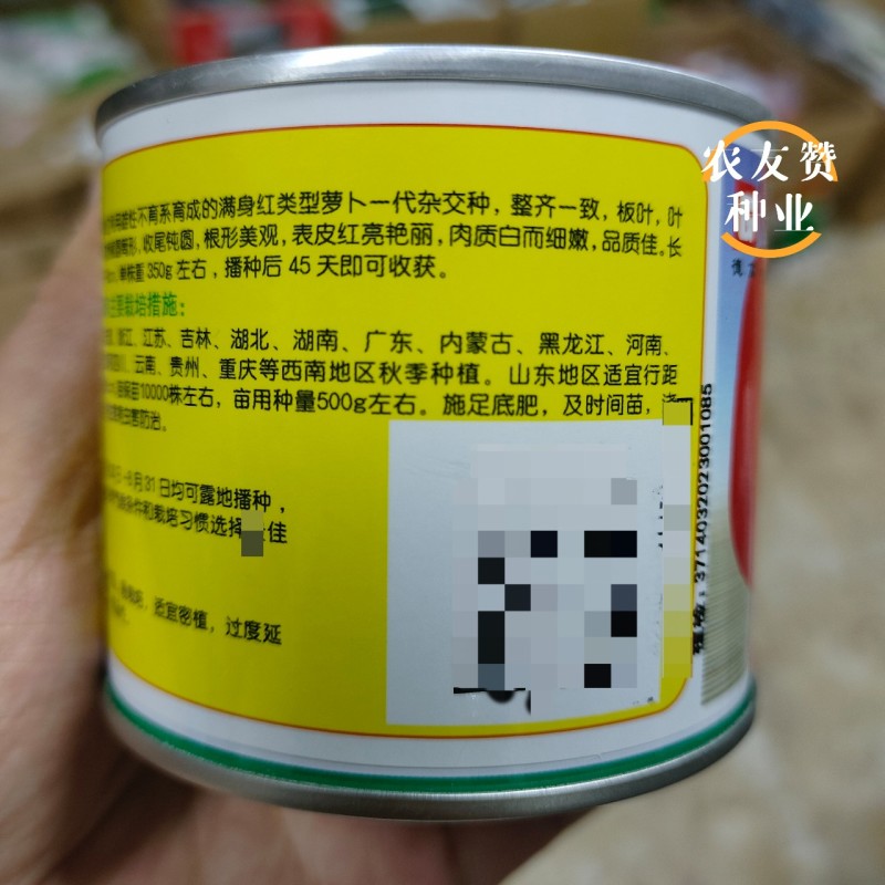 满身红类型萝卜种子德高世纪红萝卜种子口感好秋季萝卜种籽