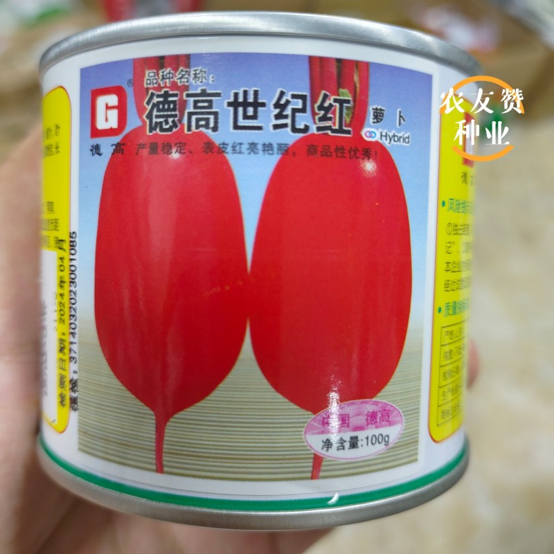 满身红类型萝卜种子德高世纪红萝卜种子口感好秋季萝卜种籽