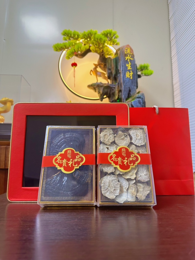 中秋送礼滋补品礼盒灵芝玛卡双拼礼盒