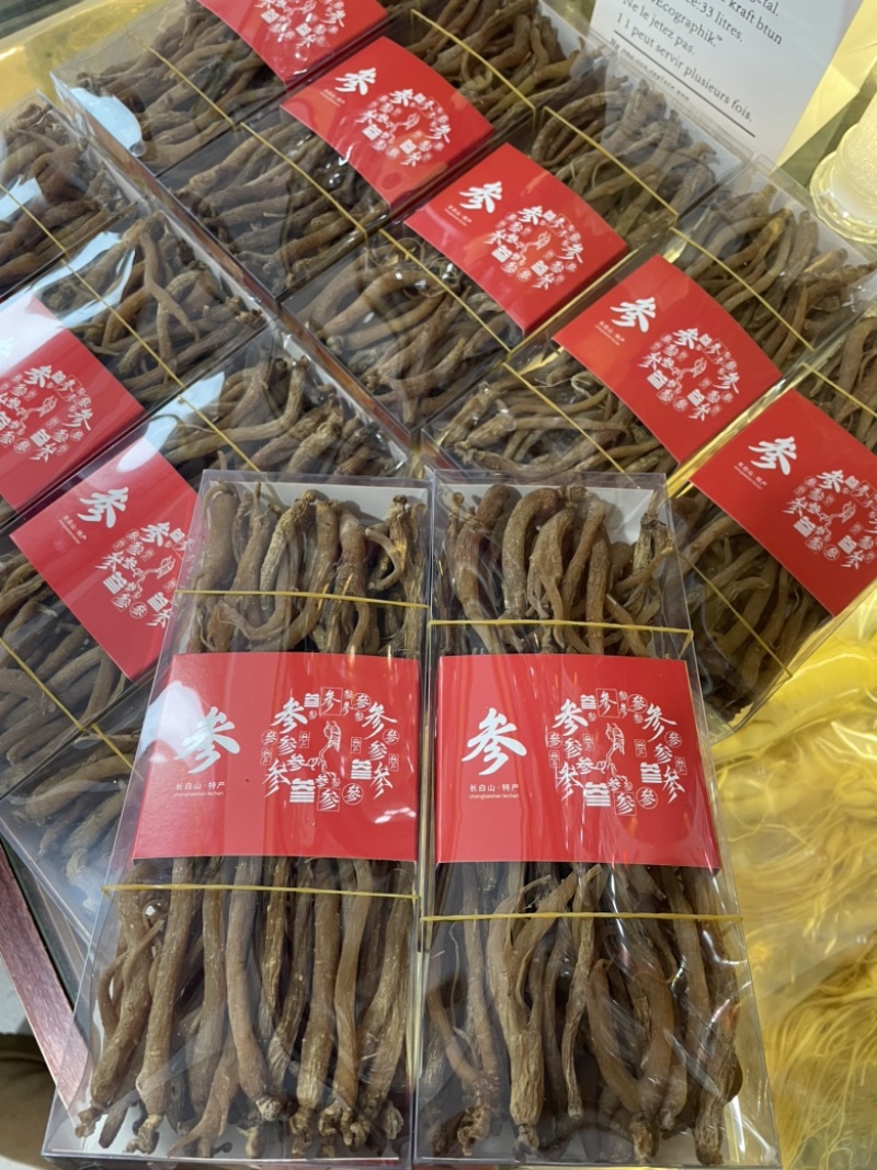 无糖红参棒足干一盒半斤特惠款自用合理