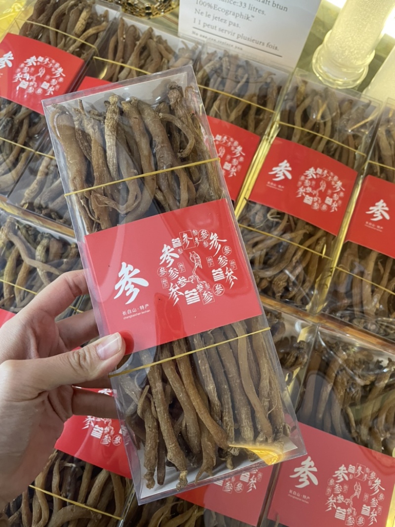 无糖红参棒足干一盒半斤特惠款自用合理