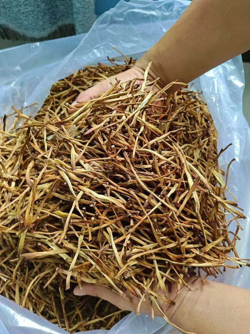《精品黄花菜》湖南黄花菜/自然晾晒/全干无硫/自家种植