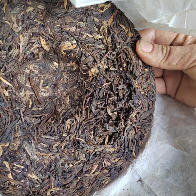 老树茶古树纯料2021年357克饼茶回甘很好买七饼送一饼