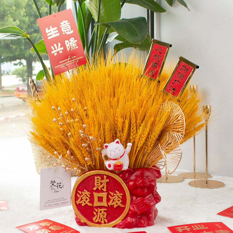 莱彩黄金大麦，大麦干花，麦穗干花，开业大麦