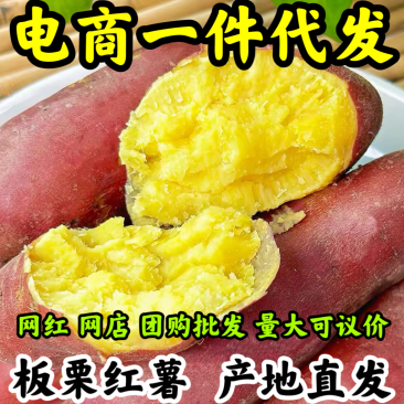 陕西板栗沙地红薯皮薄无丝粉糯干面现挖产地直发代发包邮
