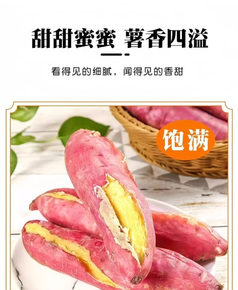 陕西板栗沙地红薯皮薄无丝粉糯干面现挖产地直发代发包邮