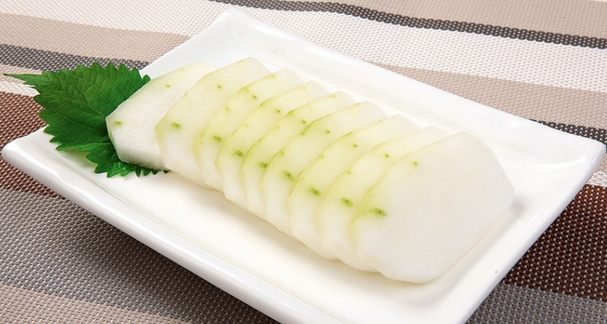 冬瓜生菜凉拌菜成品图