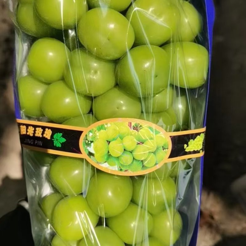 镇店之宝【阳光玫瑰葡萄】大量上市，口感超甜，糖度高！