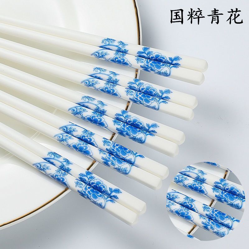 高端筷子陶瓷筷子耐高温不发霉不掉色环保