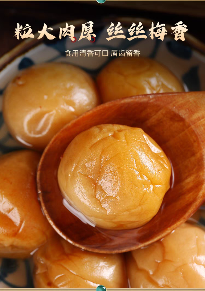 咸水梅纯盐水腌制煮鱼卤肉点酱泡水产地新圩