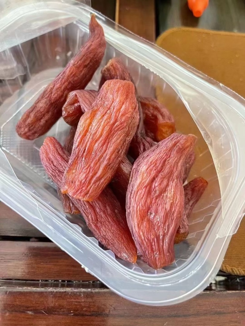 整个带皮小香薯干红薯干200克/盒零添网红番薯干