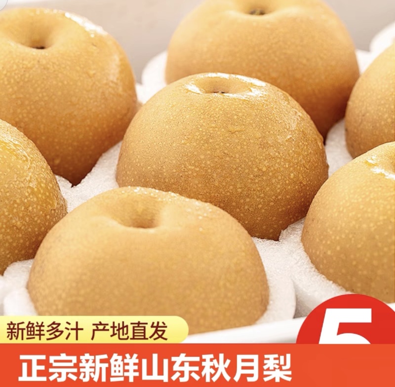 正宗秋月梨，香甜可口，清脆无渣。