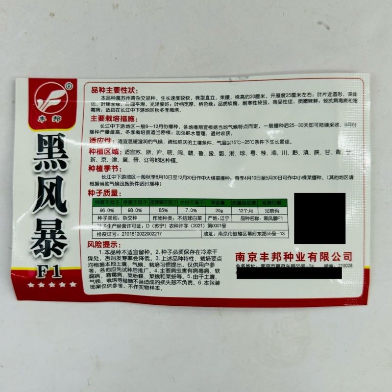 杂交一代黑叶苏州青种子黑叶油亮矮脚苏州青种籽耐寒黑大头青