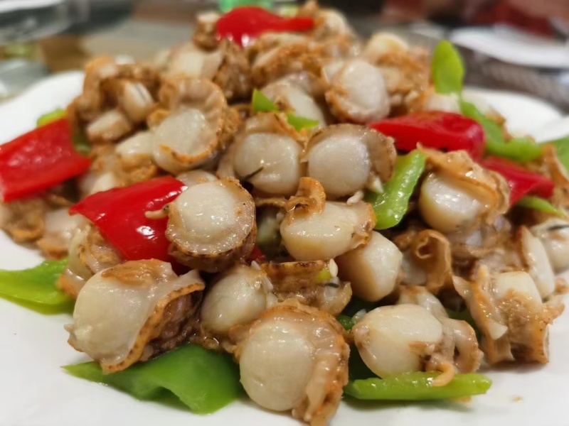 原汁扇贝肉10斤装冷冻红贝肉火锅捞汁海鲜食材