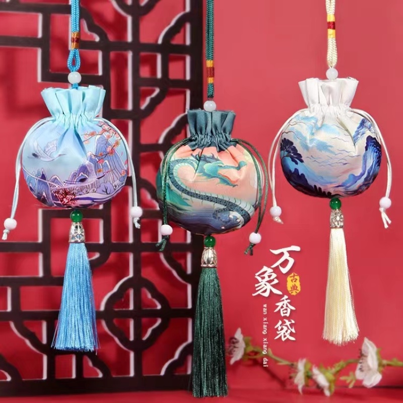 香包艾草中药挂件也可以定制