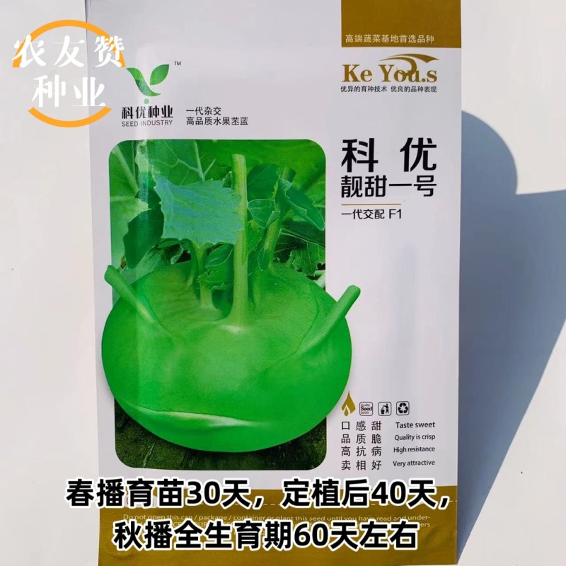 水果苤蓝种子靓甜一号青苤兰种子春秋两季早熟脆甜苤兰种籽