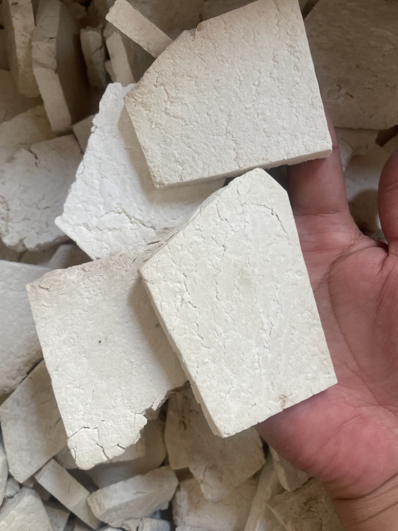茯苓白块纯手工切块无硫茯苓片茯苓方块茯苓块切片白茯苓