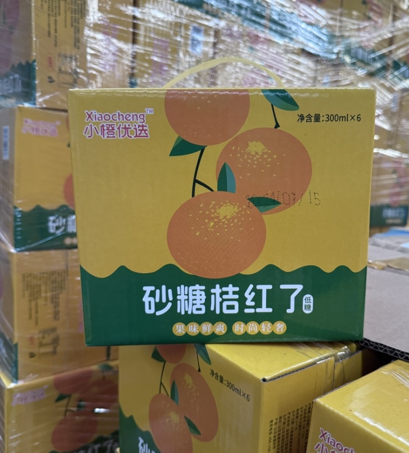 小橙优选砂糖桔红了300毫升ml×6瓶装现货