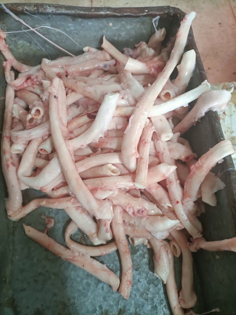 内蒙古锡林郭勒草原羊心管，新鲜羔羊心管，去油干净，实图。