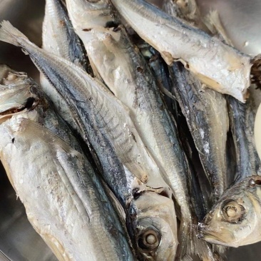 巴浪鱼不想炒菜来点巴浪鱼干配饭非常好吃自己买的鱼请人晒