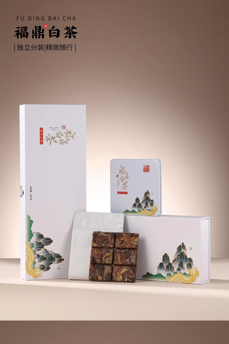 福鼎白茶高山老白茶寿眉陈年日晒白牡丹贡眉茶叶礼盒装