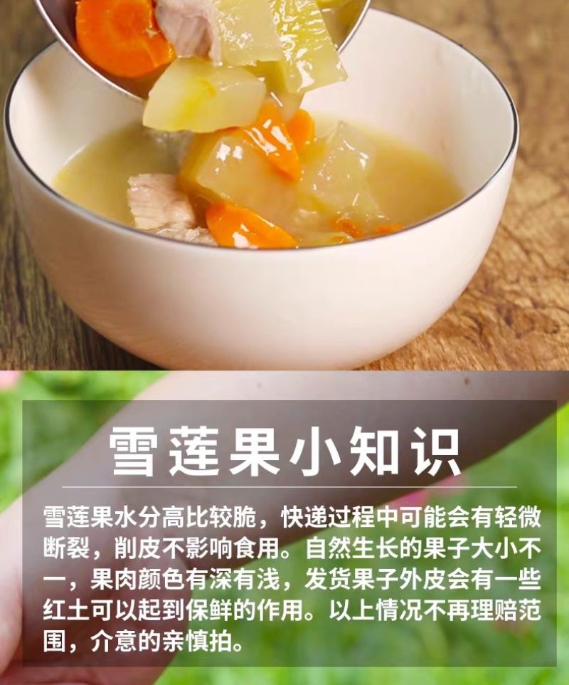 云南雪莲果低碳水果新鲜水果应季新鲜脆甜孕妇水果