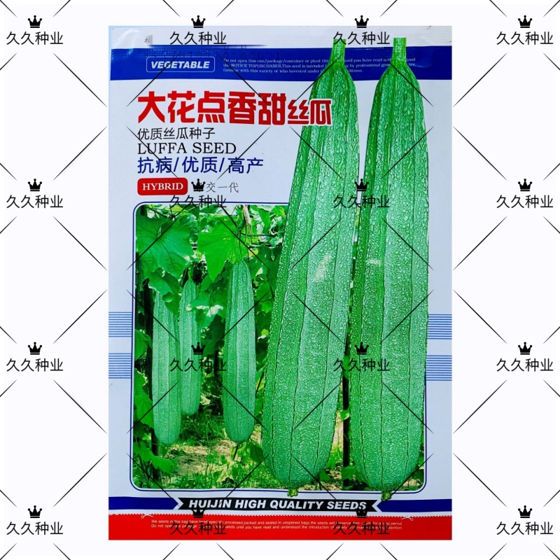 大花点香甜丝瓜种子高产香嫩棱丝瓜甜脆清香八角丝瓜种子菜种