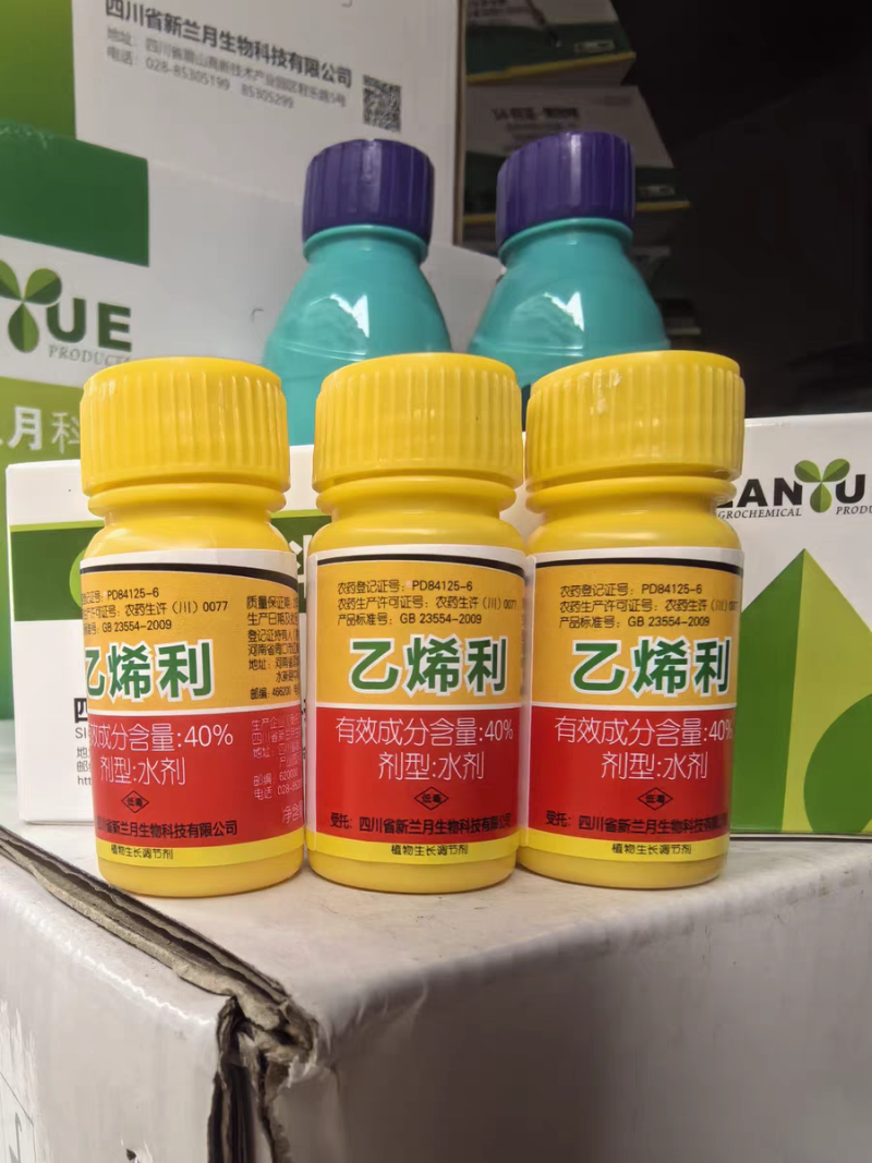 兰月40%乙烯利催熟剂香蕉芒果番茄柿子核桃脱皮植物