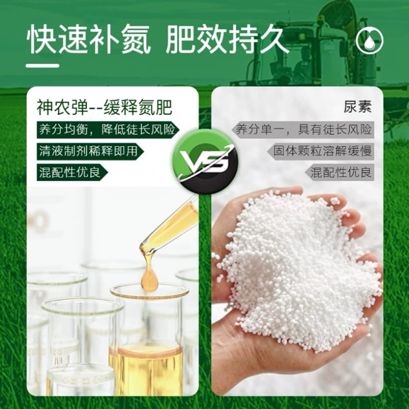神农弹液体缓释高氮水溶肥小麦玉米水稻蔬菜果树通用液体尿素