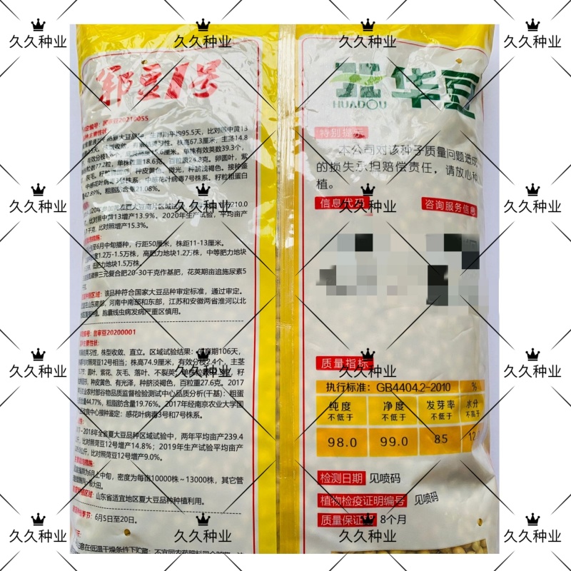 郓豆1号国审黄豆种籽大豆种子夏播农家大田高产抗病