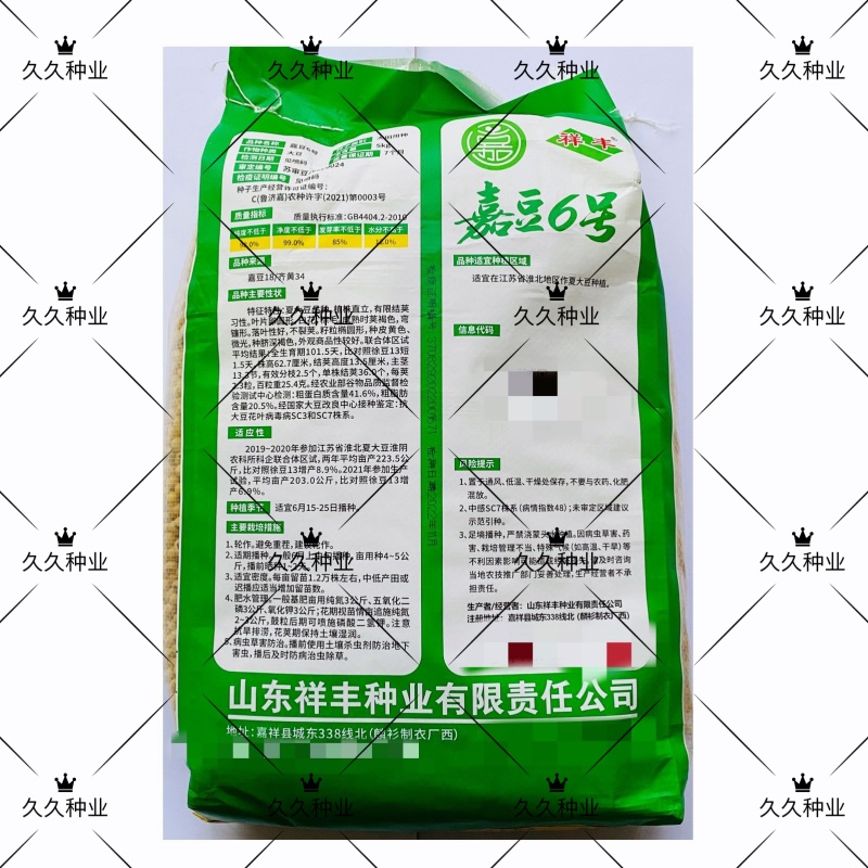 嘉豆6号黄豆种子高层抗病优质大豆种籽农家大田基地春夏播