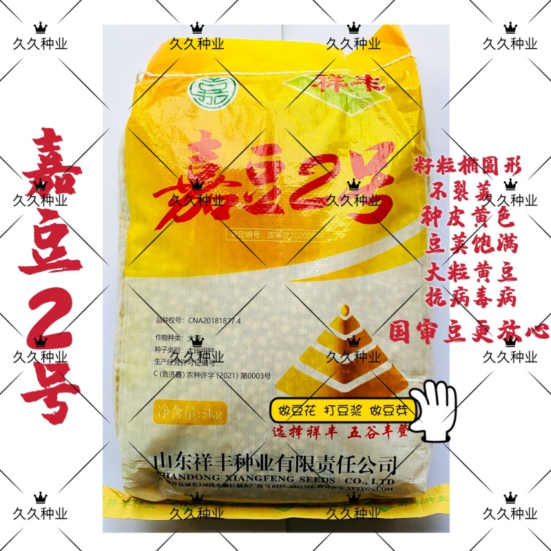 嘉豆2号黄豆种子国审大田基地用种非转基因大豆种籽夏季高产