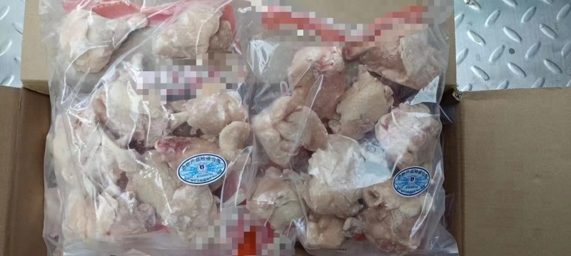 露骨翅根，切割工艺稍微有点偏差，不影响口感食用