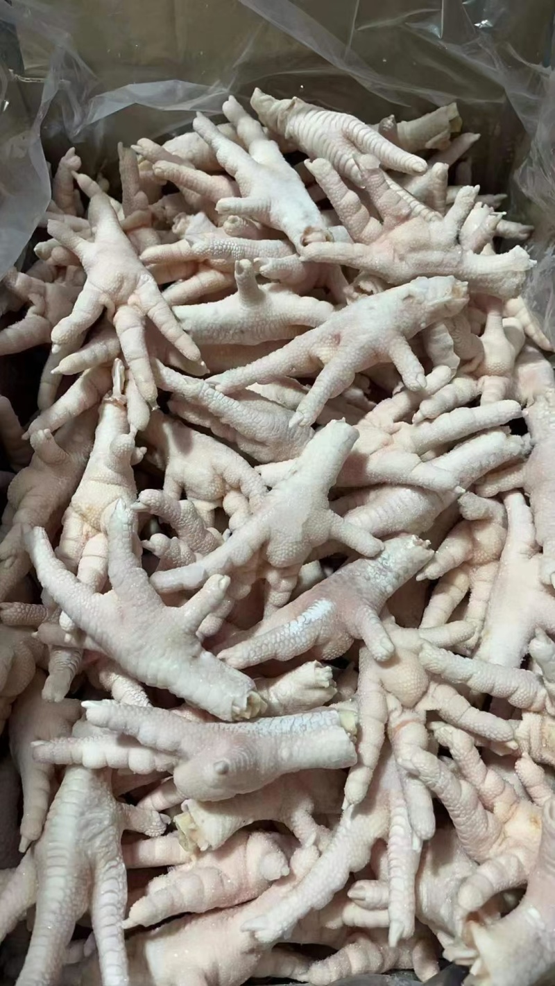 冻鸡脚干净均匀适合所有人群食用1件18斤常年批发