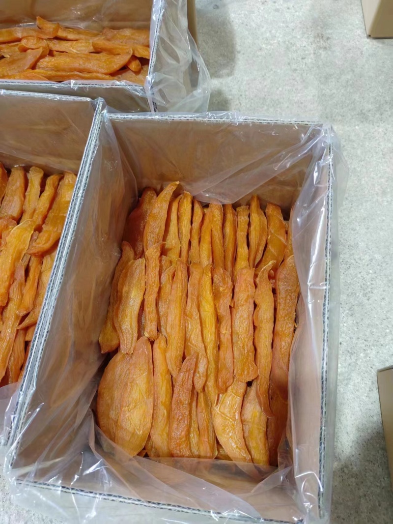 红薯干加工厂一手货源电商商超批发市场直供源头紫条小香薯干