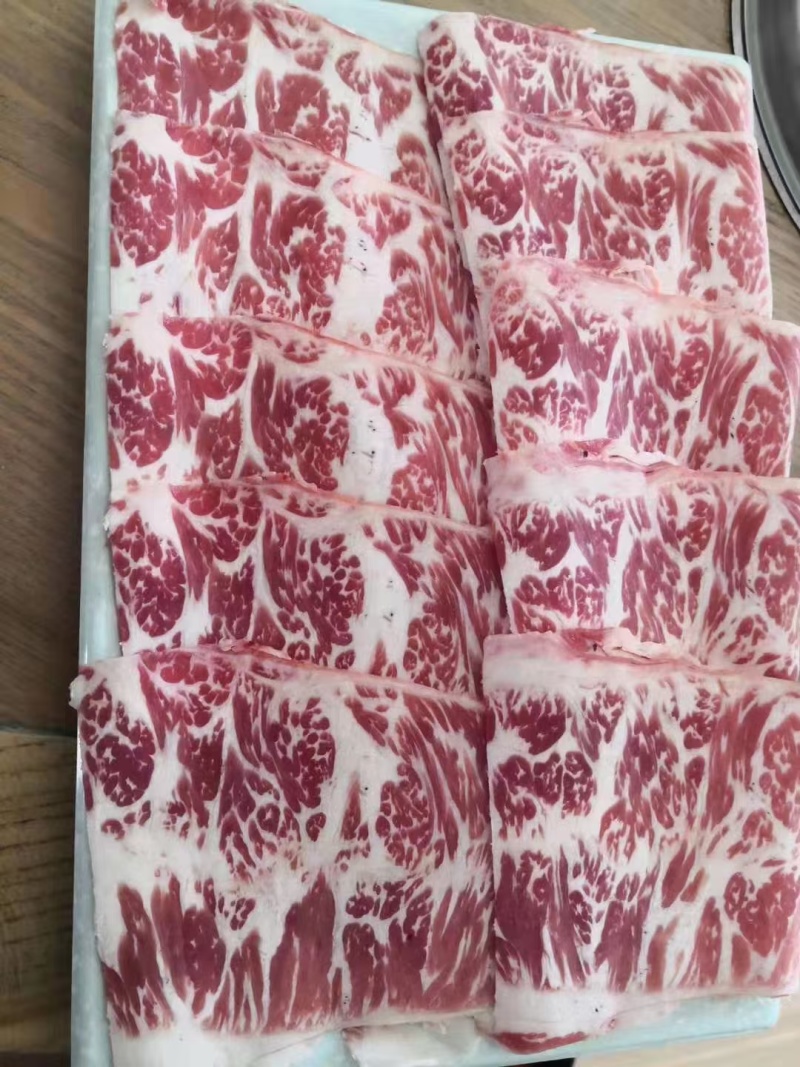 原切雪花肥牛纯干火锅肥牛无调理无添加山东滨州大量供应