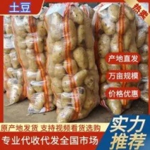 河南精品土豆黄皮黄心，大量上市有需要货源的老板可以联系我